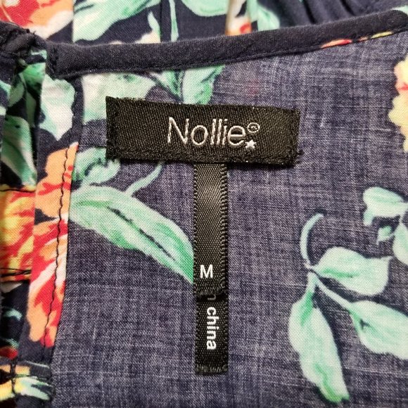 Nollie top Medium floral print cutout caged ladder inset flirty PacSun summer - Picture 9 of 10